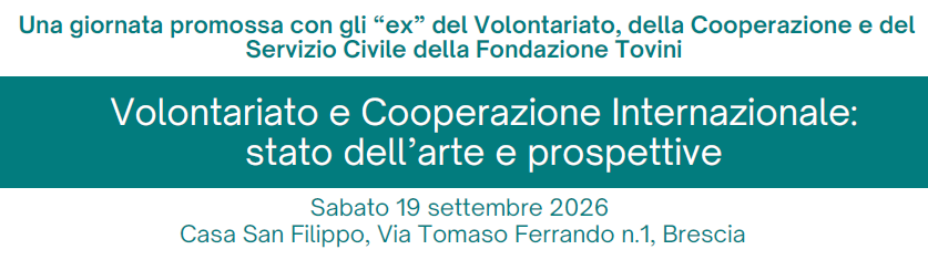 Volontariato e Cooperazione Internazionale: stato dell'arte e prospettive