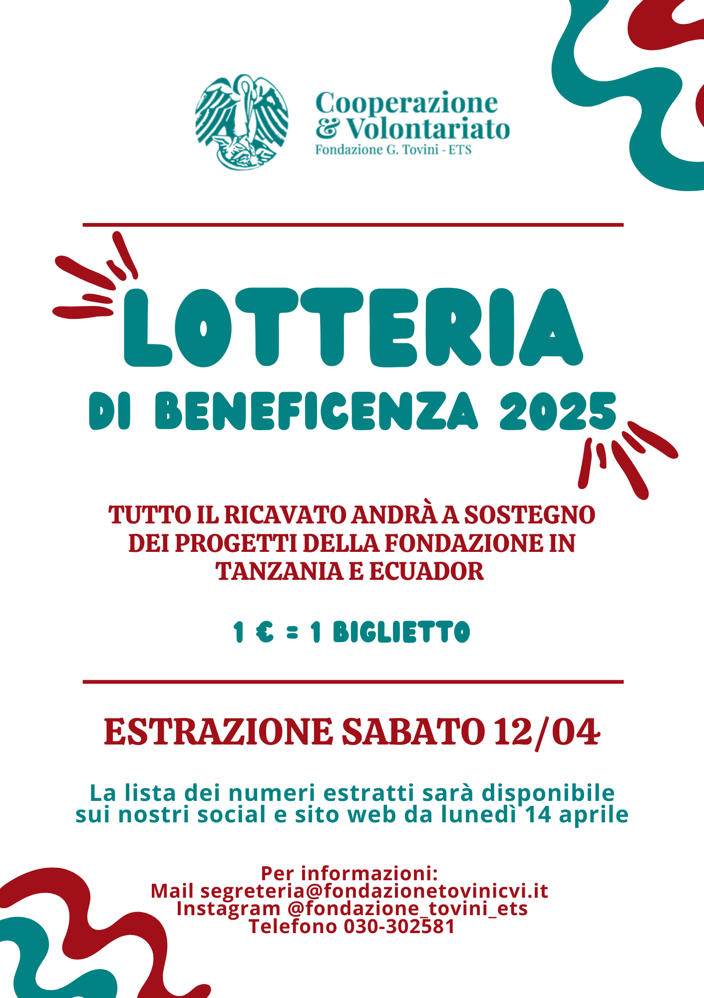 LOTTERIA DI BENEFICENZA 2025