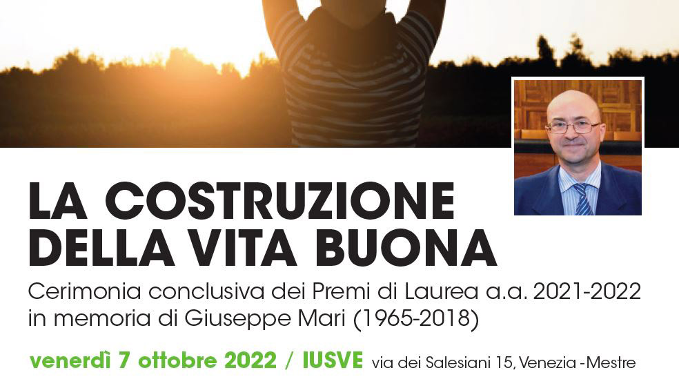 LA COSTRUZIONE DELLA VITA BUONA 