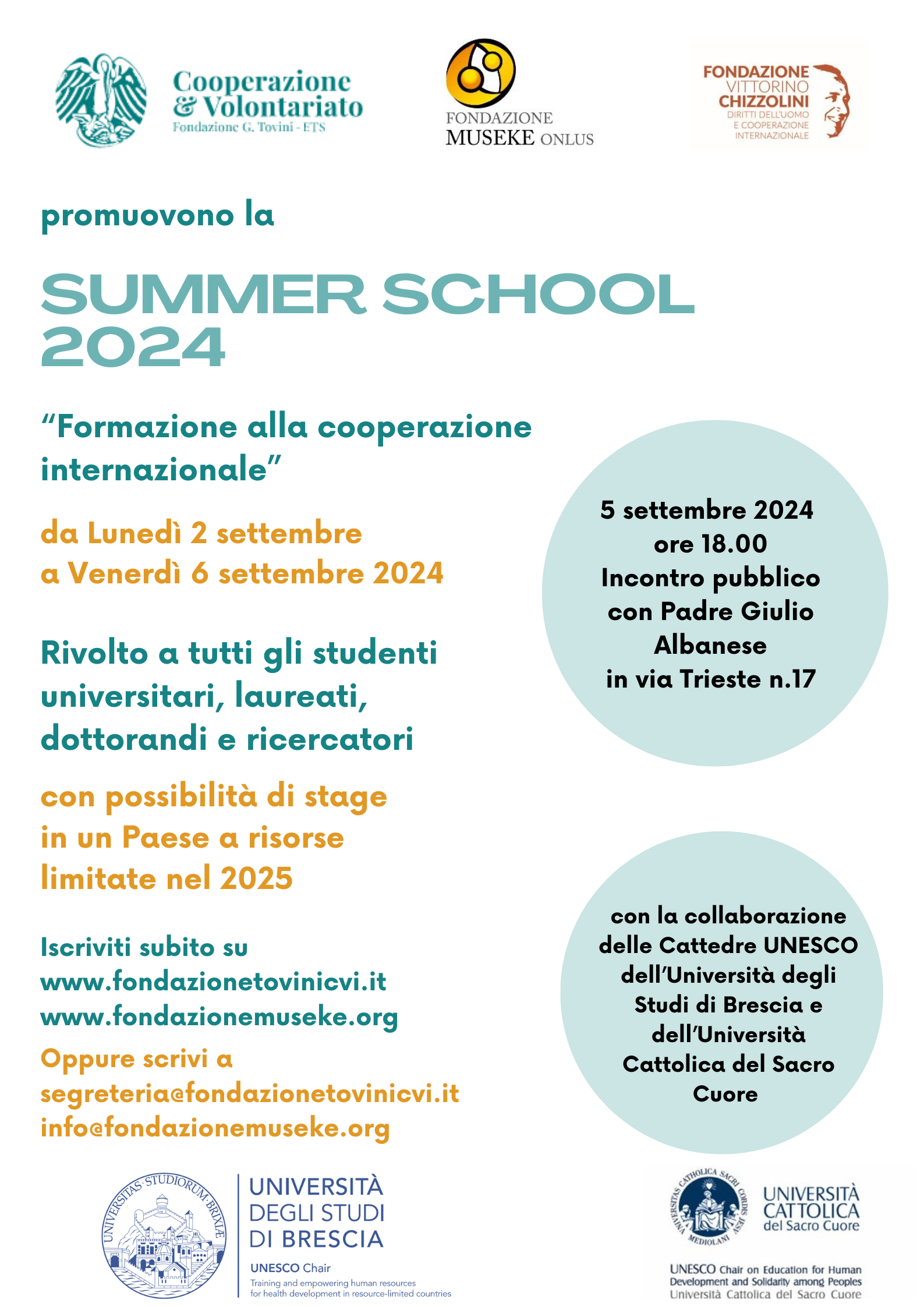 SUMMER SCHOOL 2024: APERTE LE ISCRIZIONI 